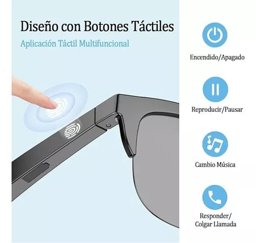 Gafas Inalambricas Iinteligentes Tactil