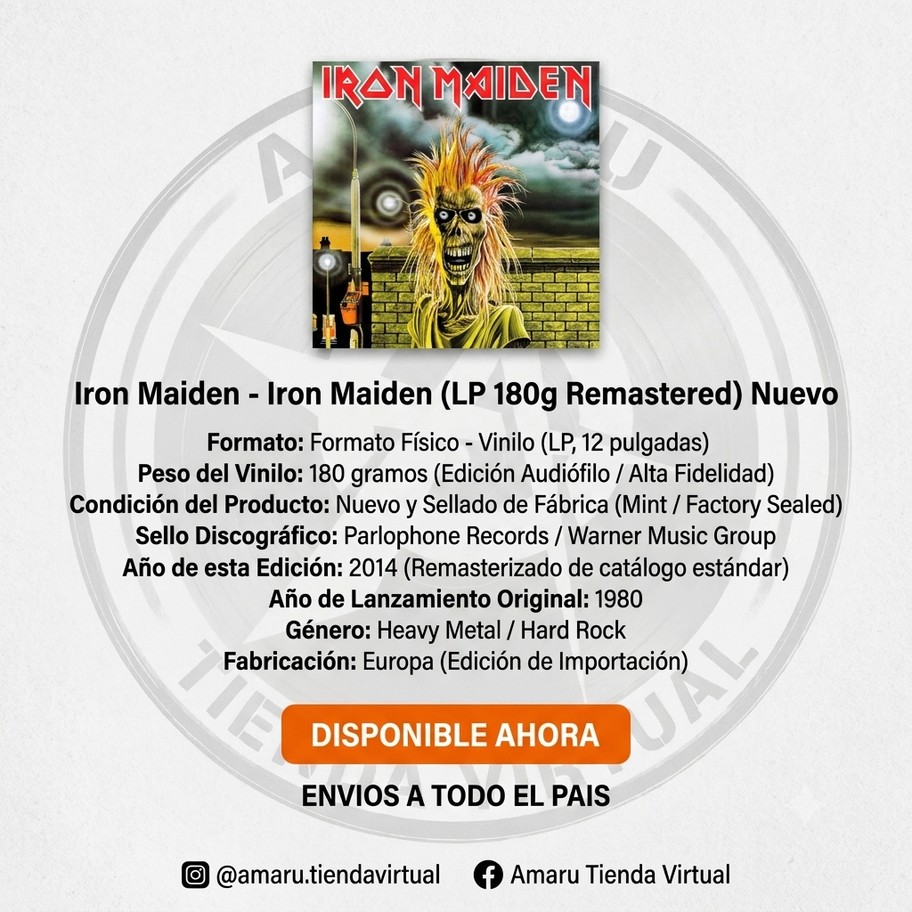 Iron Maiden - Iron Maiden (LP 180g Remastered) Nuevo