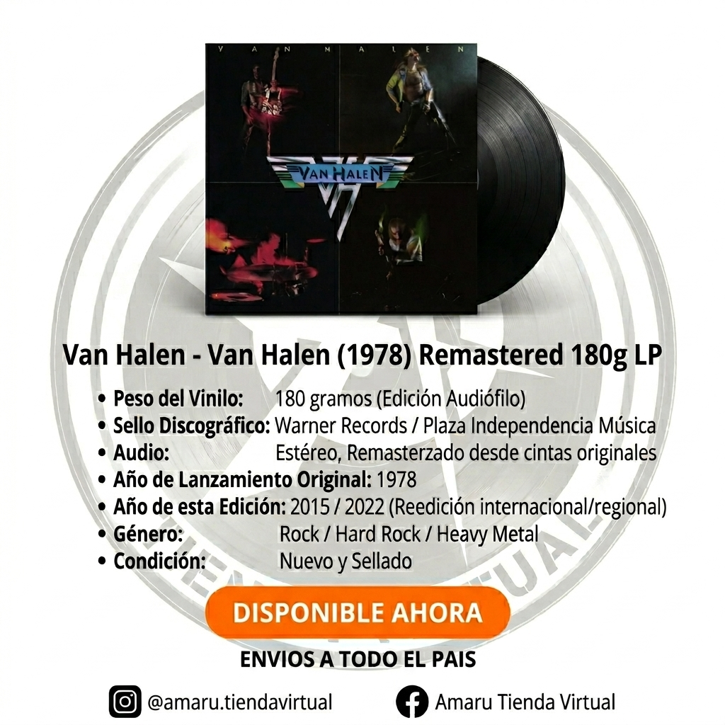 Vinilo Van Halen - Van Halen (1978) Remastered 180g LP