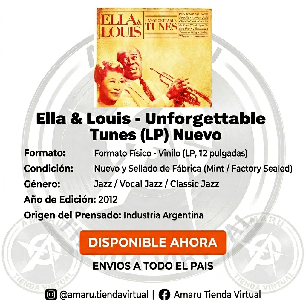 Ella & Louis - Unforgettable Tunes (LP) Nuevo